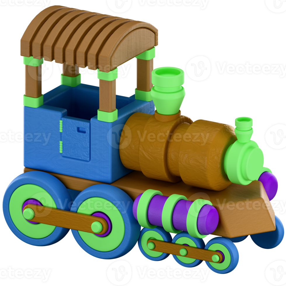 3D Icon train toys png