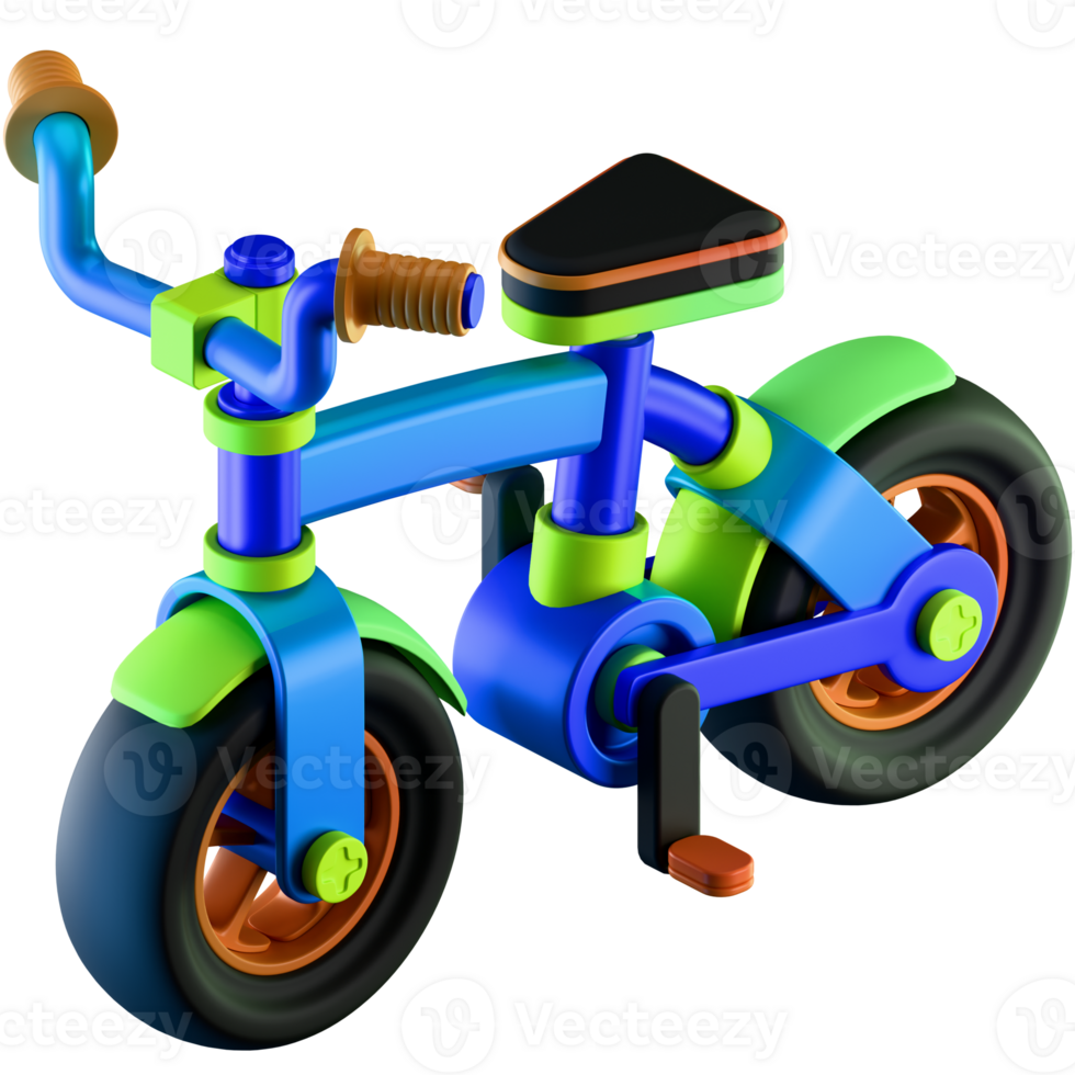 3D Icon bicylce for kids png