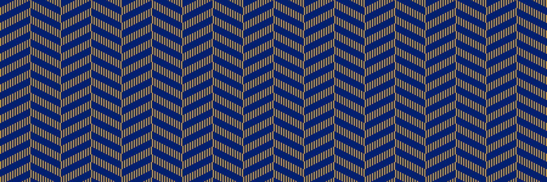 Seamless masculine chevron pattern. Blue and brown geometric background for design textile, fabric swatch, scarf cloth print. Navy colored repeating wallpaper. vector