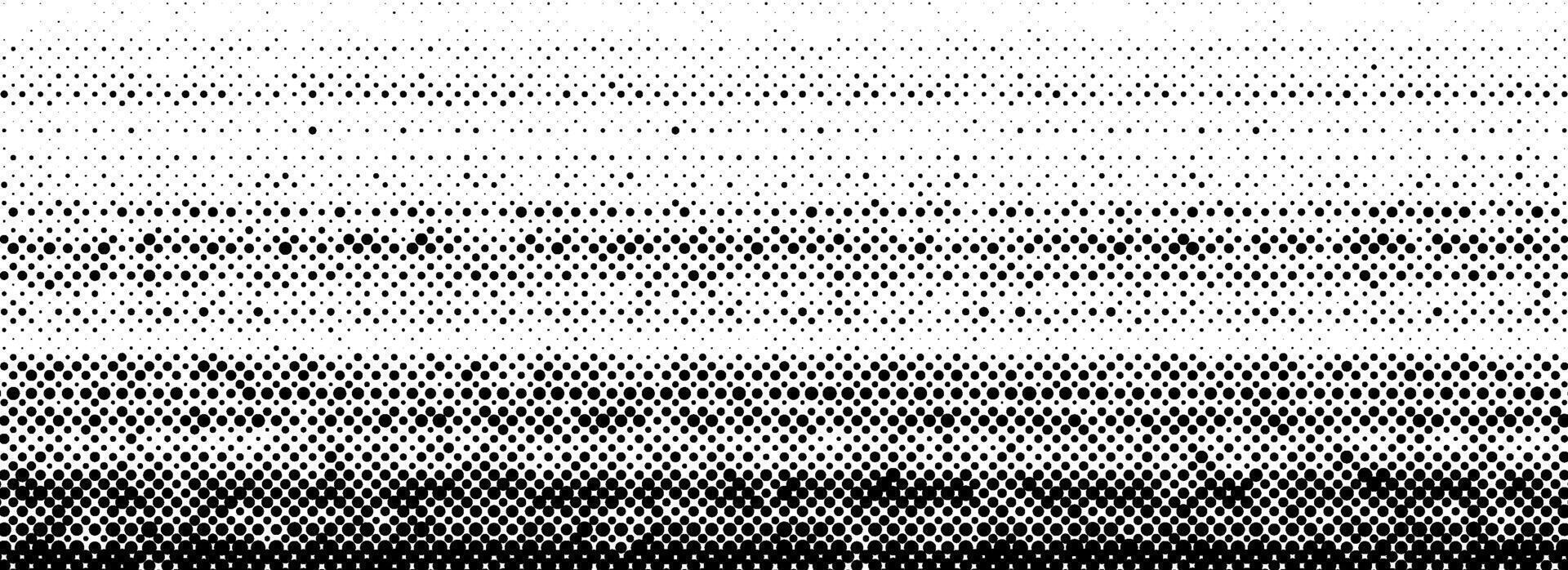 Grunge halftone scratched background. Fading grit noise texture. Dotted pop art sandy wallpaper. Retro pixelated backdrop. Anime or manga style comic overlay. Horizontal halfton glitch template vector