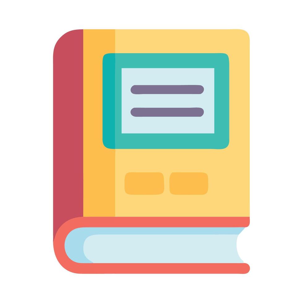 Minimalist Book Icon vector