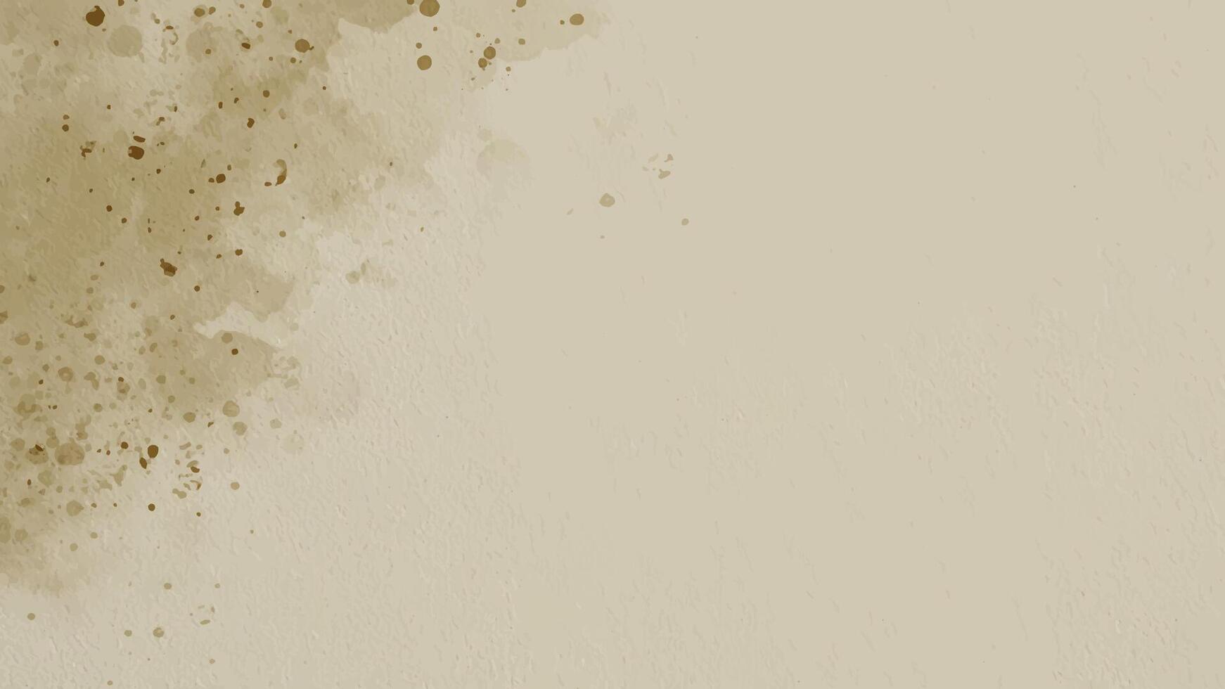 abstract brown splatter ink watercolor background with soft brushstrokes and harmonious pastel tones. Perfect for banners, social media, invitations, and creative projects vector