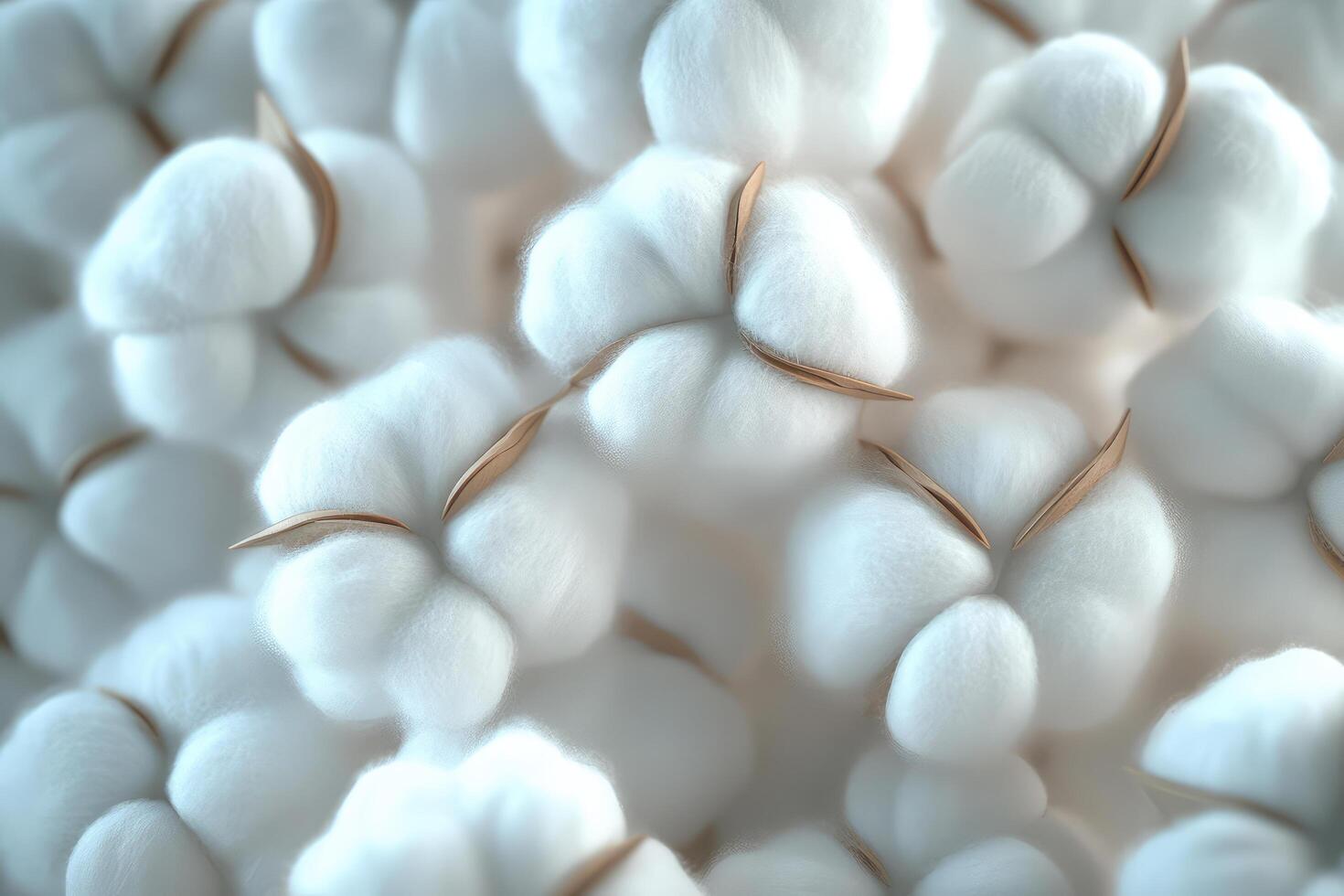 Close up of cotton balls photo