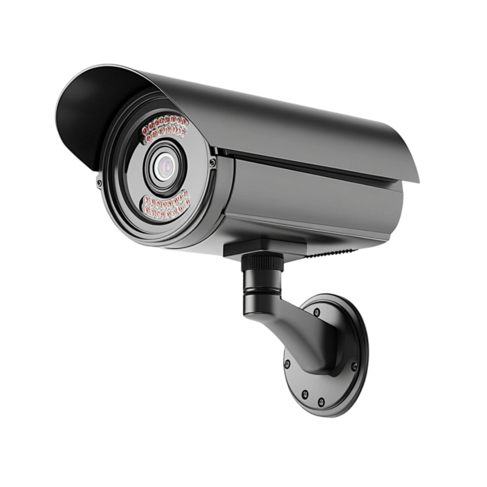 Advanced Security Camera on Transparent Background. png