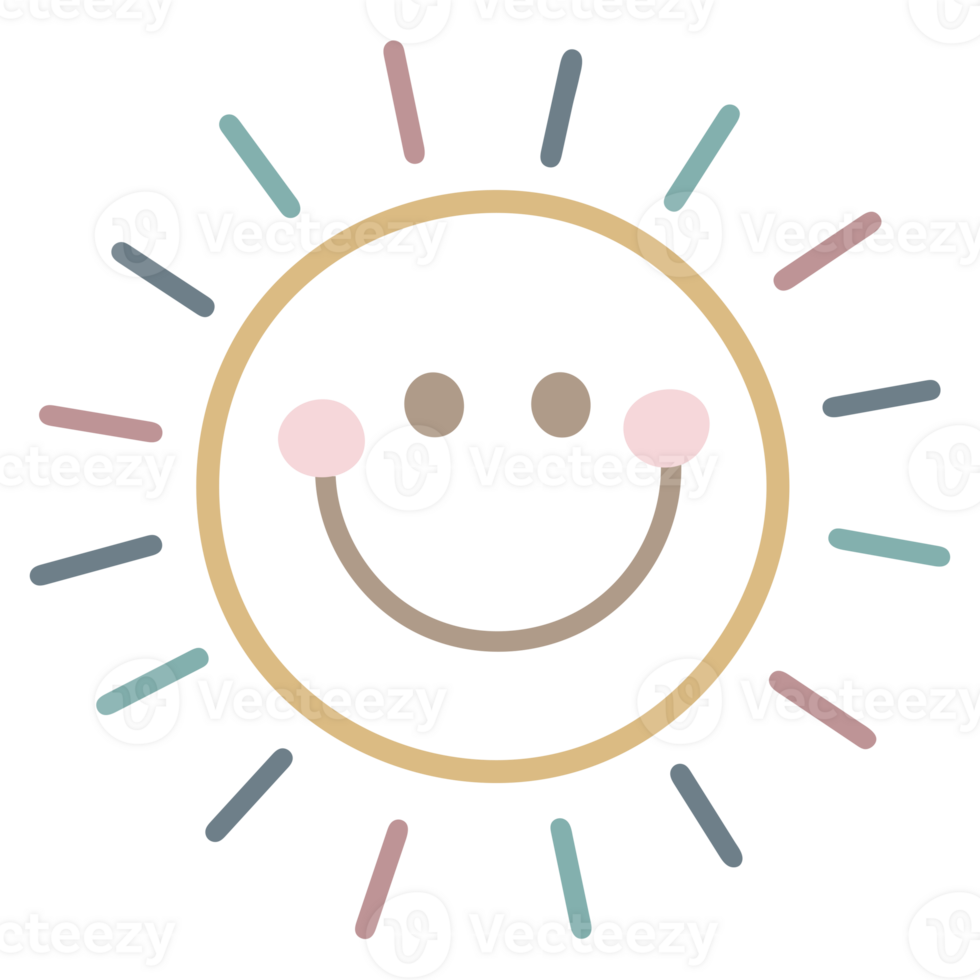 Decorations cute outline or tattoo ref, a smiling sun with a smile on it png