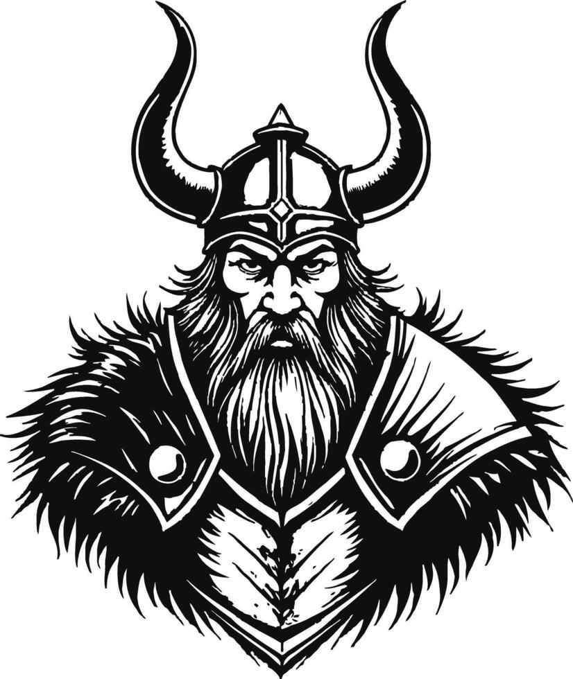 Viking Warrior Art vector