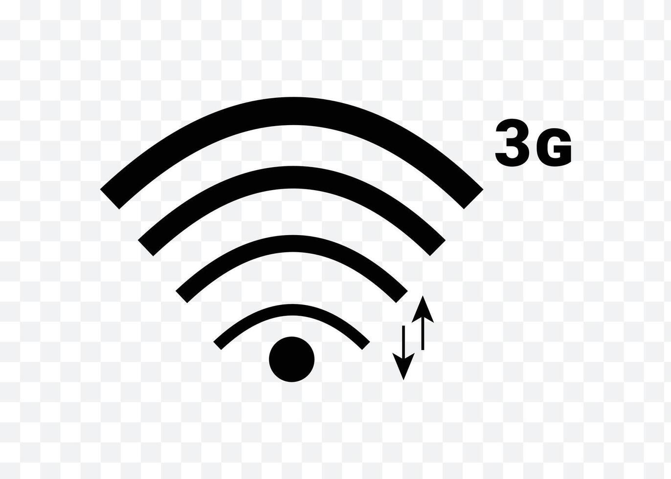 3G LTE Wireless Network Signal vector