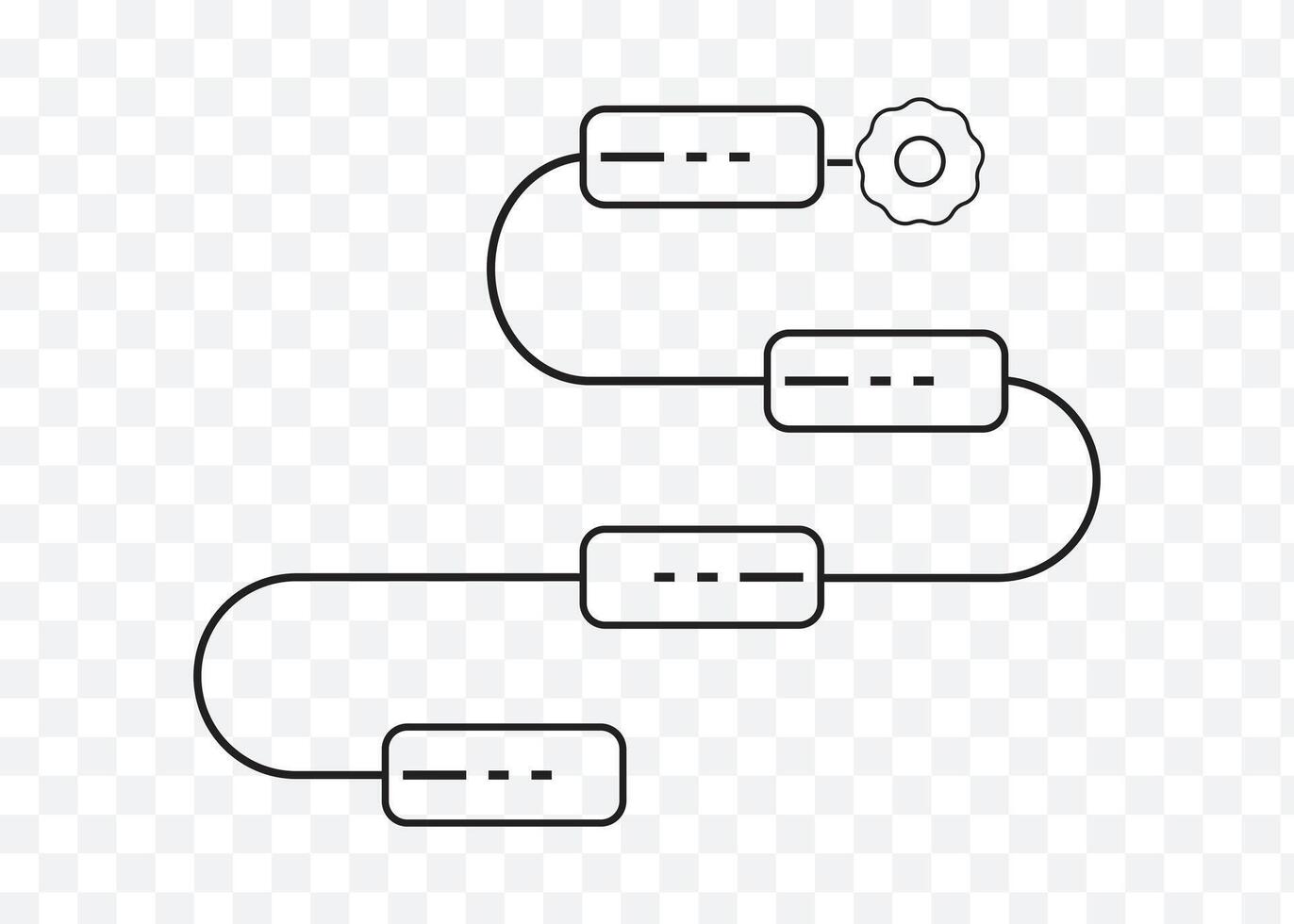 Process Workflow Diagram vector