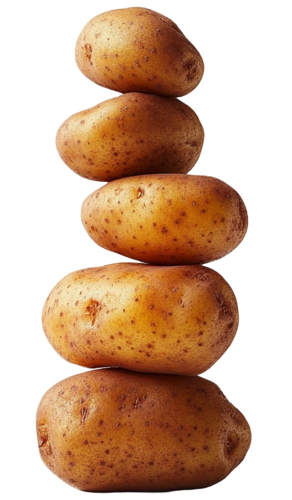 Stacked Potatoes Organic Farm Fresh Produce png