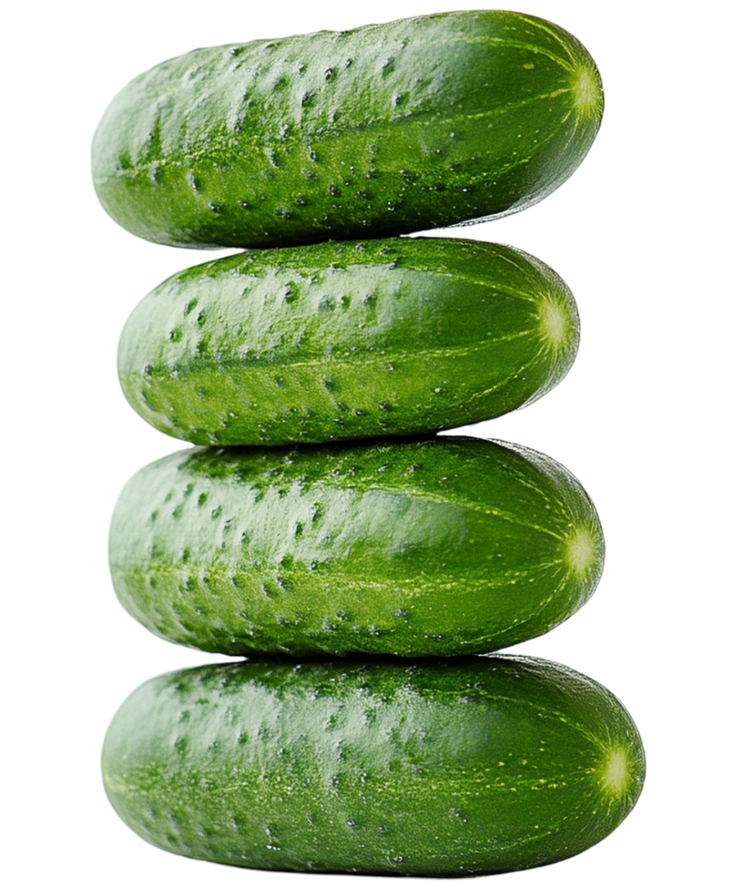 Stack of Cucumbers Fresh and Crisp Vegetable png