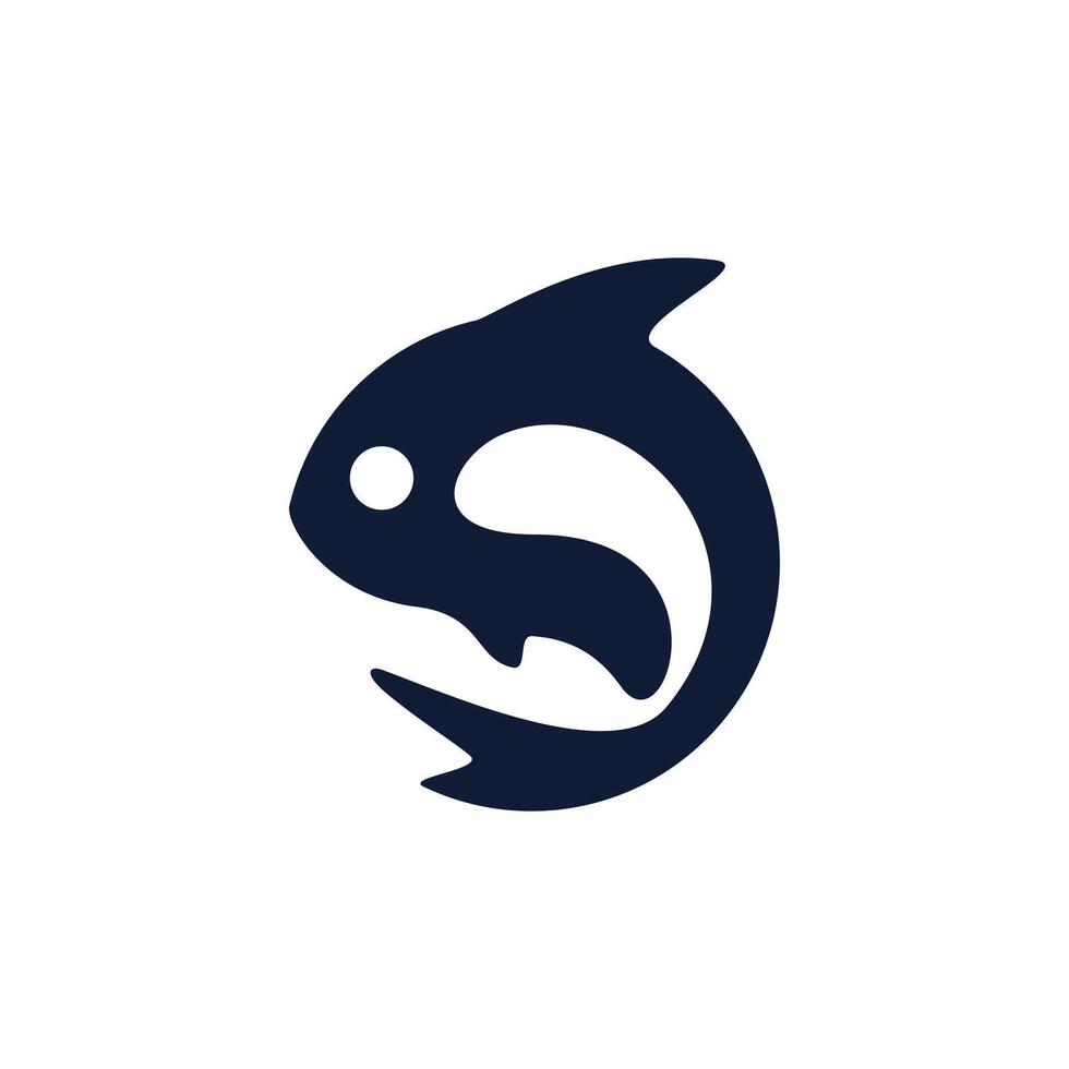 Circular Fish Logo vector