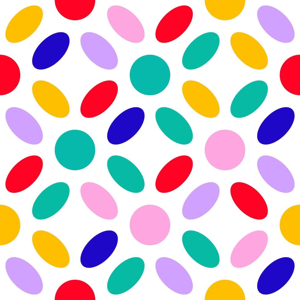 Colorful Oval Dot Pattern vector