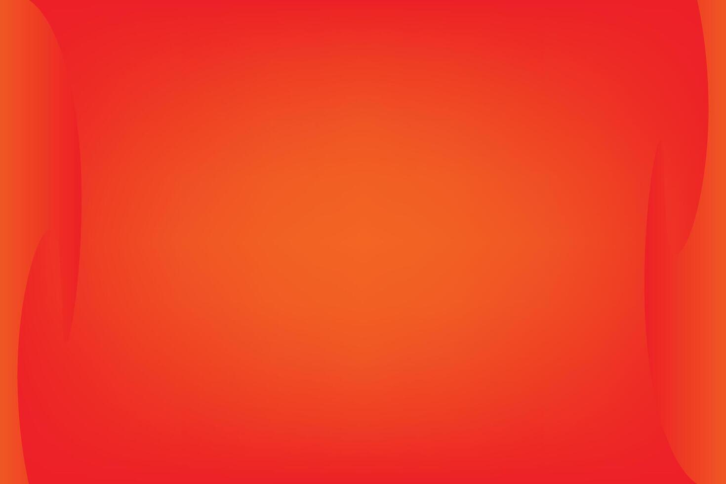 Red orange glowing background and 3d effect on edge banner. vector