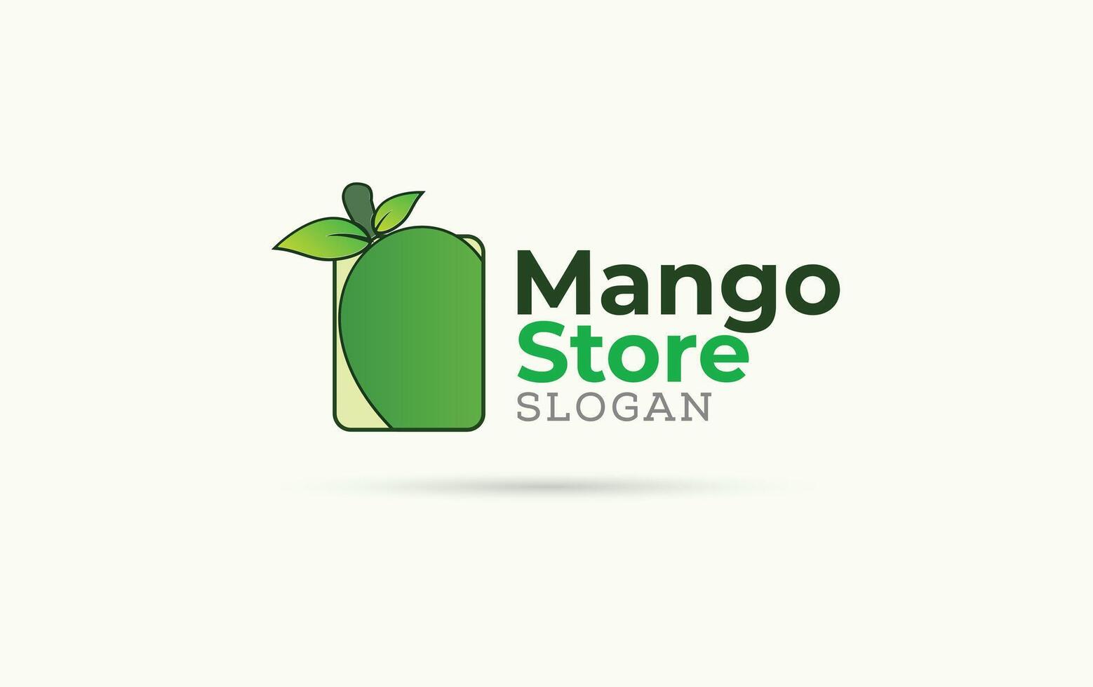 Mango shop logo design vector