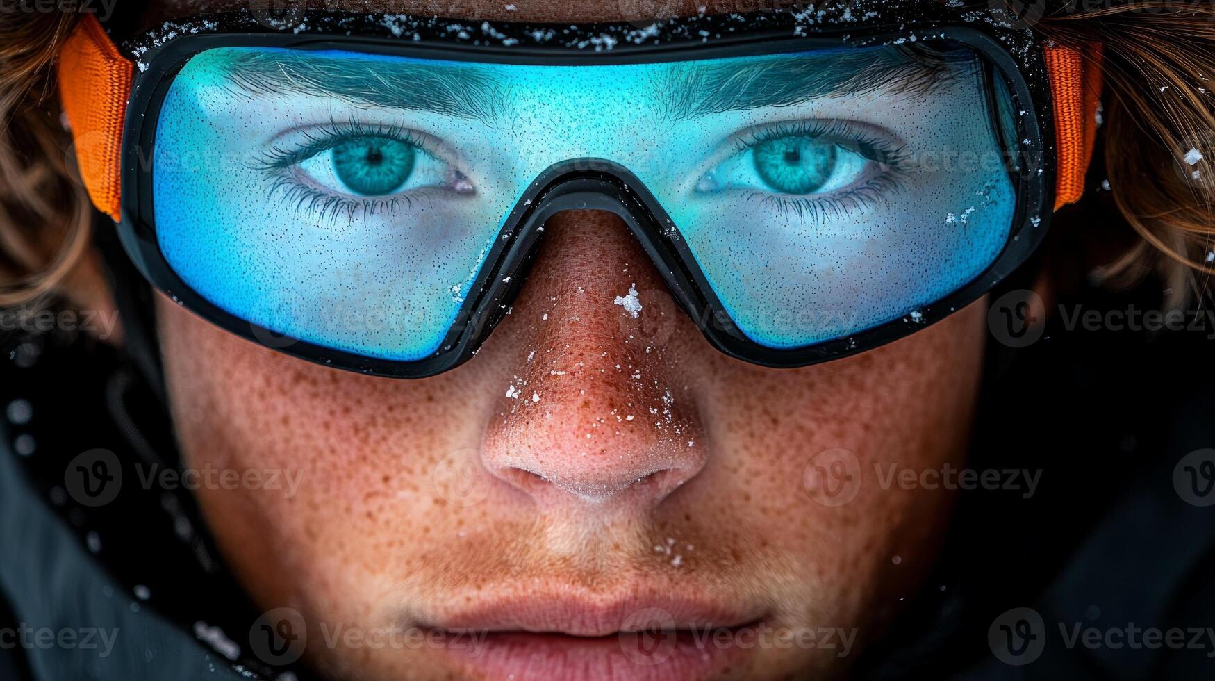 speed skater prepares for race their helmet and visor partially obscuring their face photo