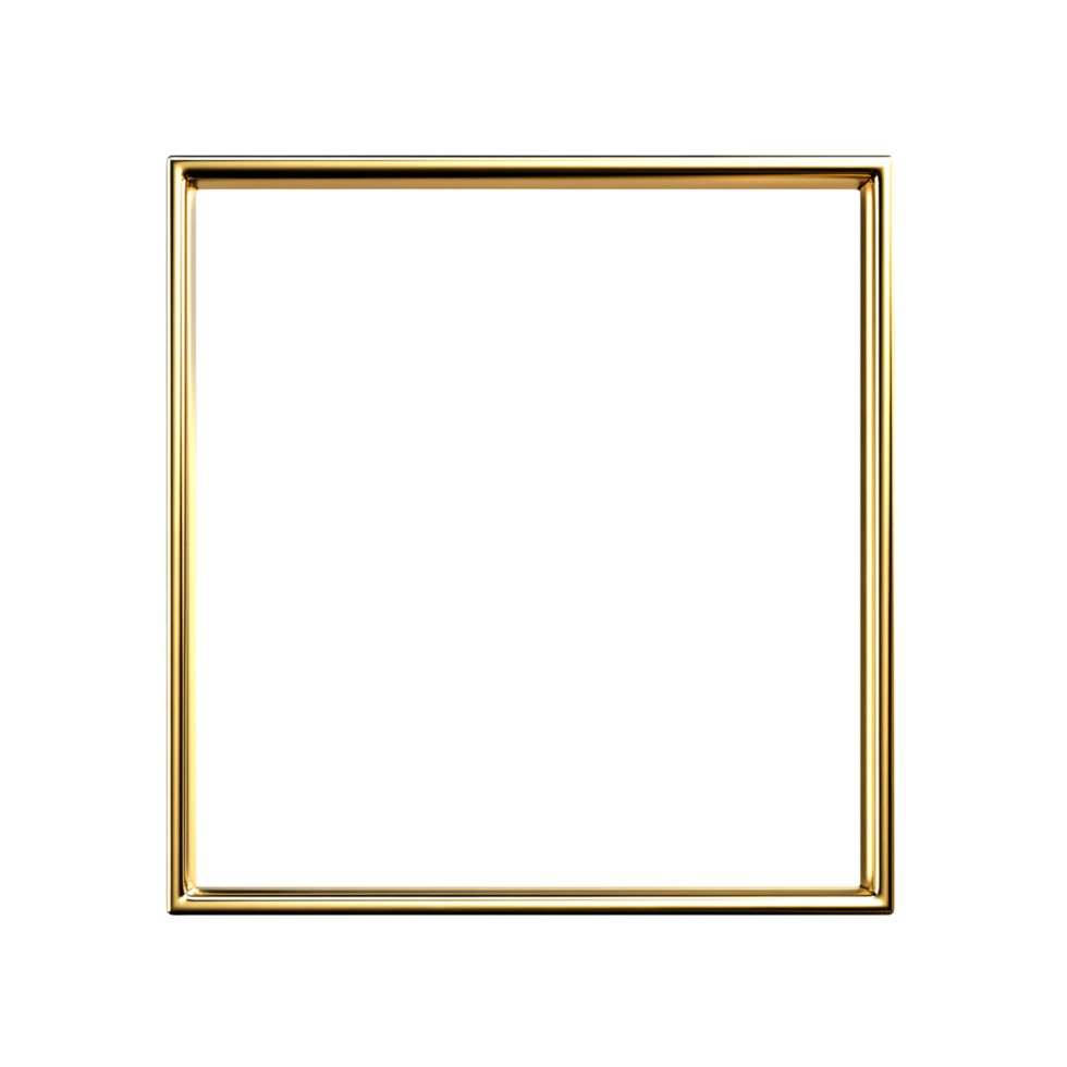 a golden frame transparent background png