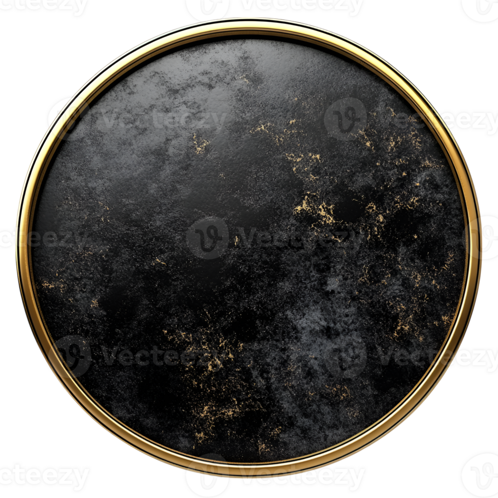 black and gold marble circle png