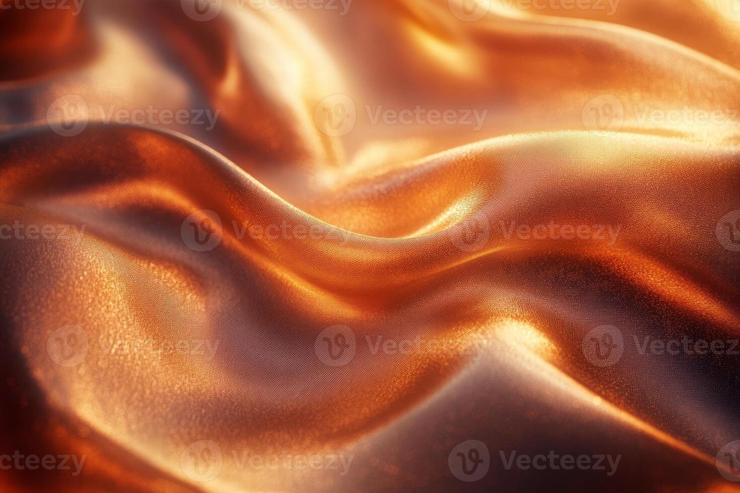 Rich, flowing golden silk fabric with subtle texture and reflections. photo