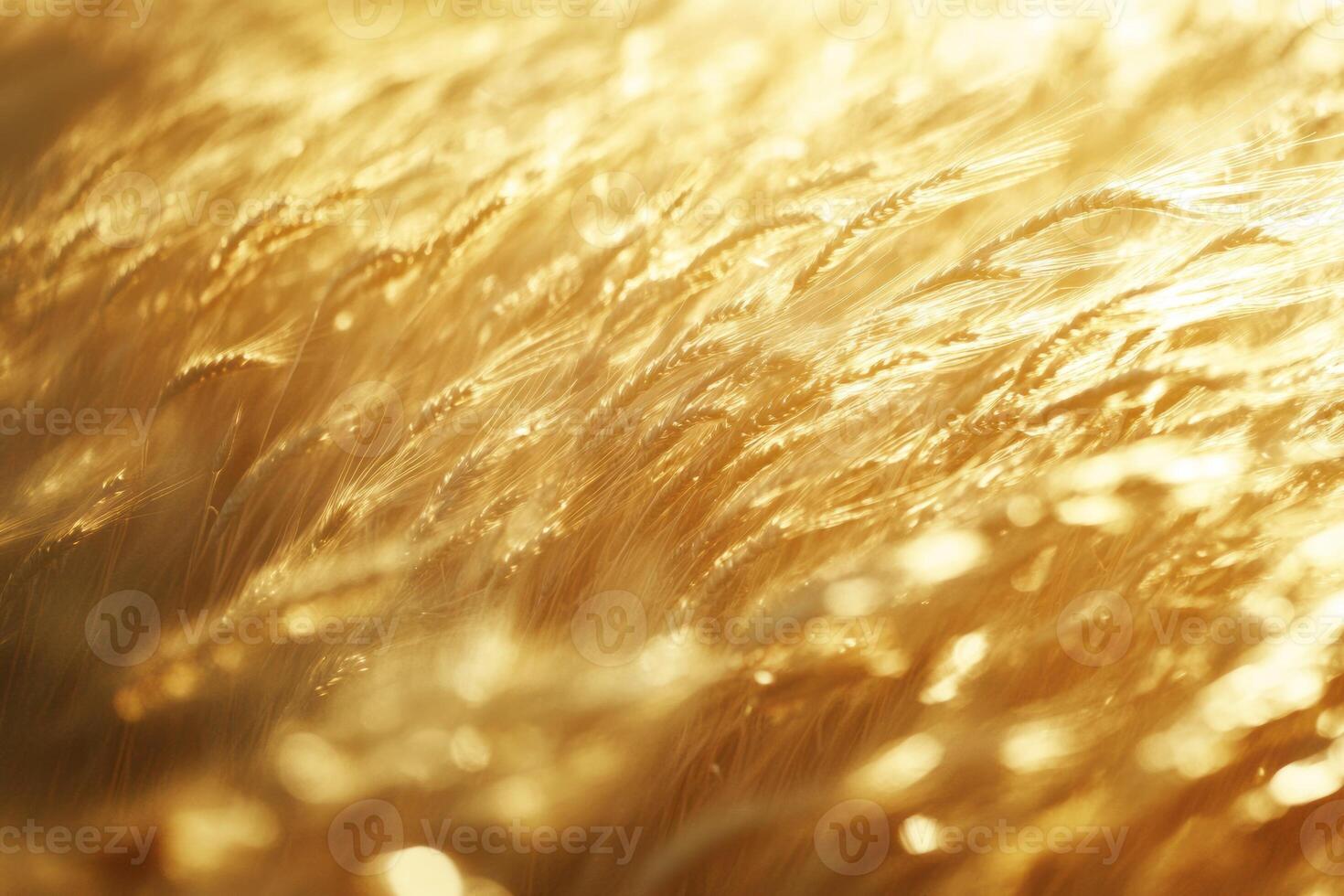 A close-up of golden grass swaying gently in the sunlight, creating a serene and warm atmosphere. photo
