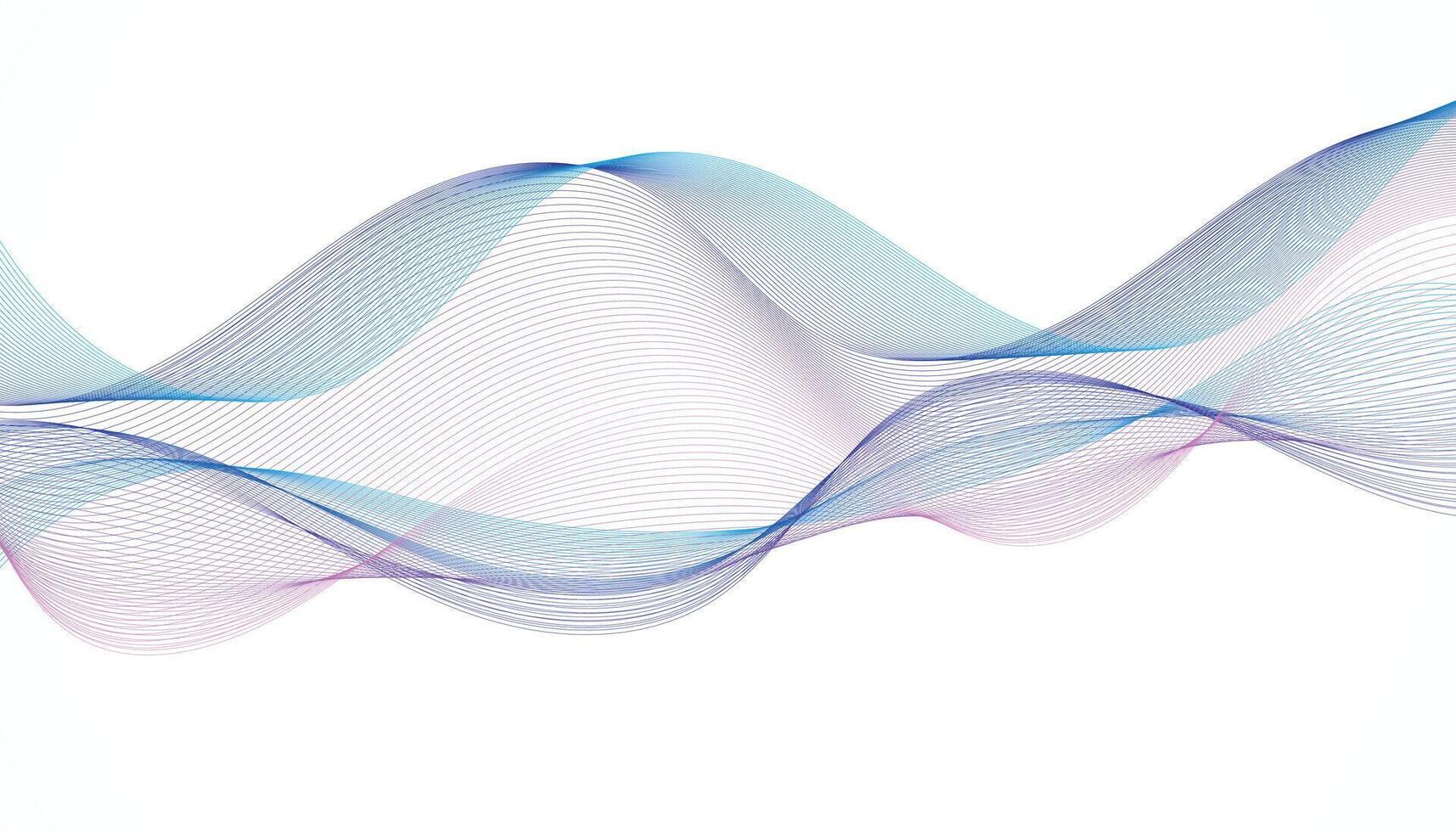 Flowing Gradient Waves with Soft Blue and Pink Tones vector