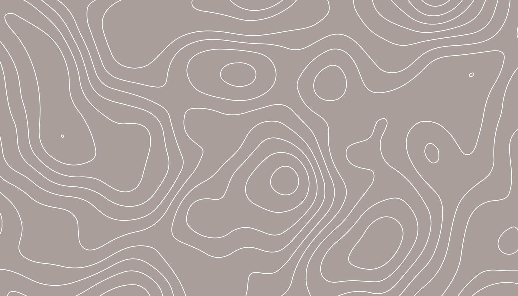 Minimalist Topographic Contour Line Background in Neutral Tones vector