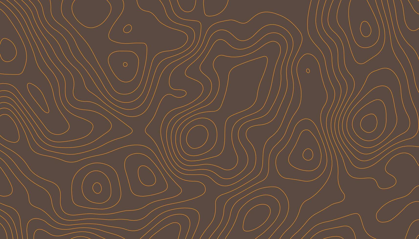 Dark Brown Topographic Contour Line Background with Earthy Tones vector