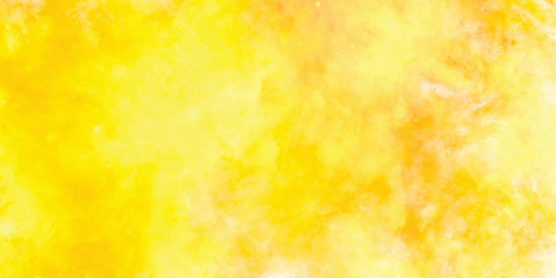 Bright Yellow Abstract Watercolor Texture vector