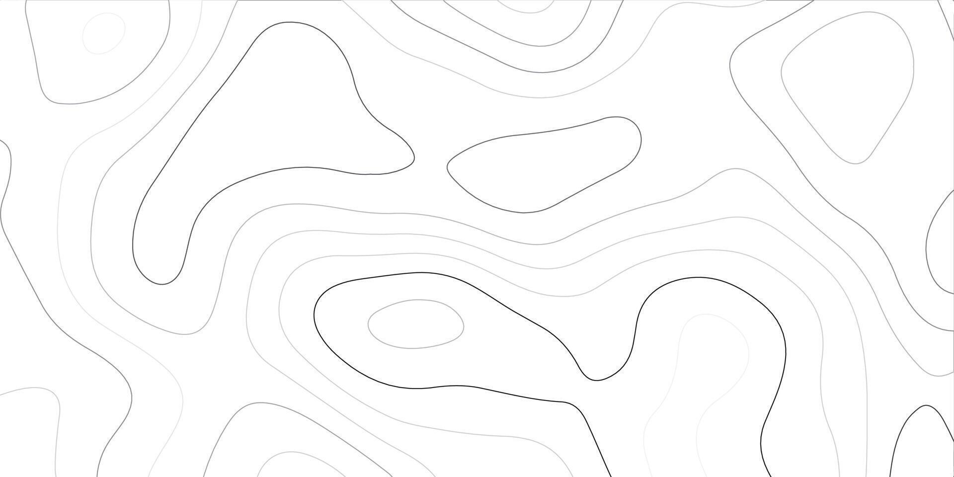 Minimalist Black and White Contour Line Background vector