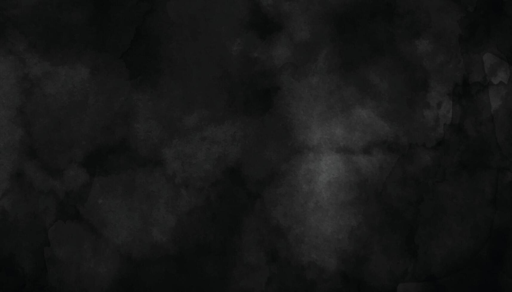Dark Black Watercolor Background with Moody Texture vector