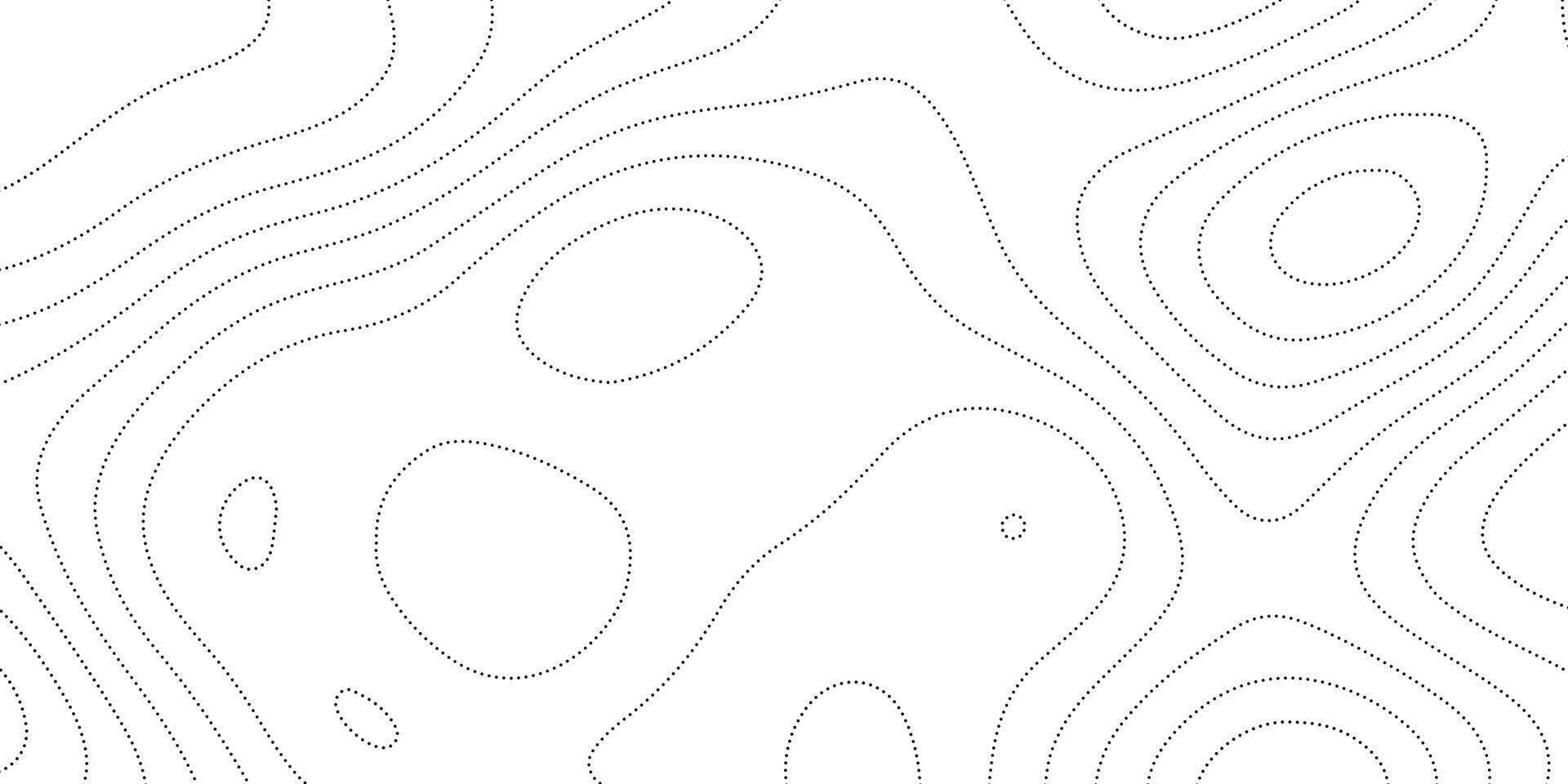 Abstract Terrain Mapping with Dashed Lines vector