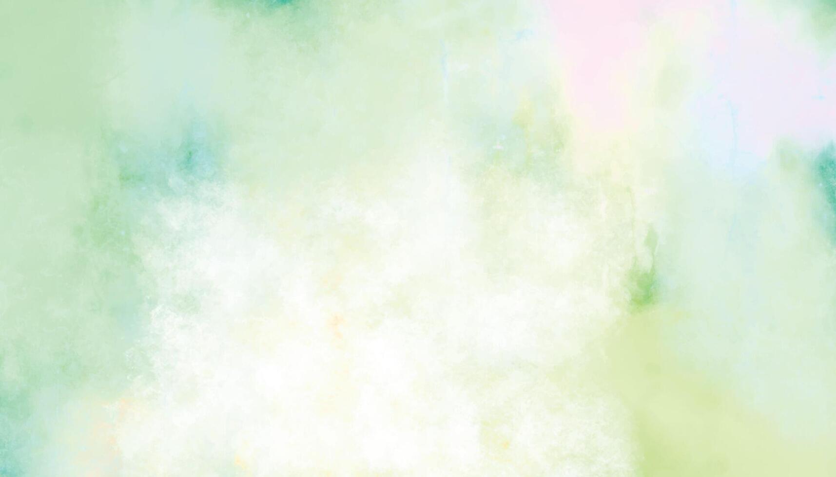 Soft Green and White Watercolor Background vector