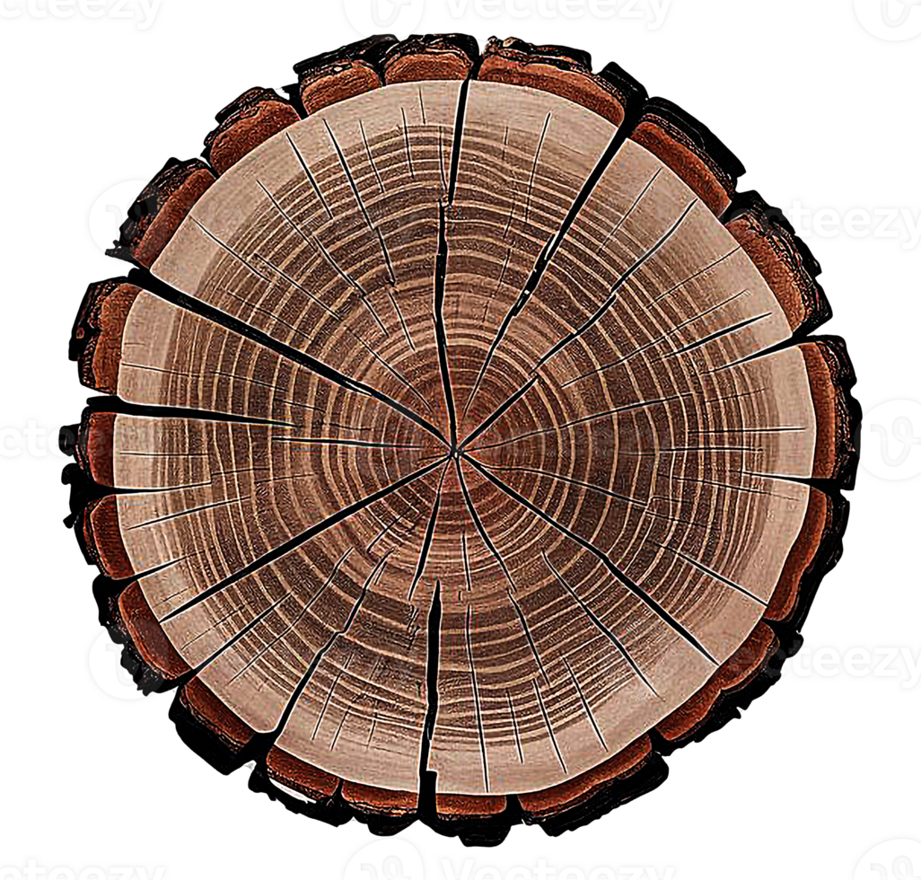 Polished hardwood slab isolated for premium furniture and creative carpentry Transparent File png