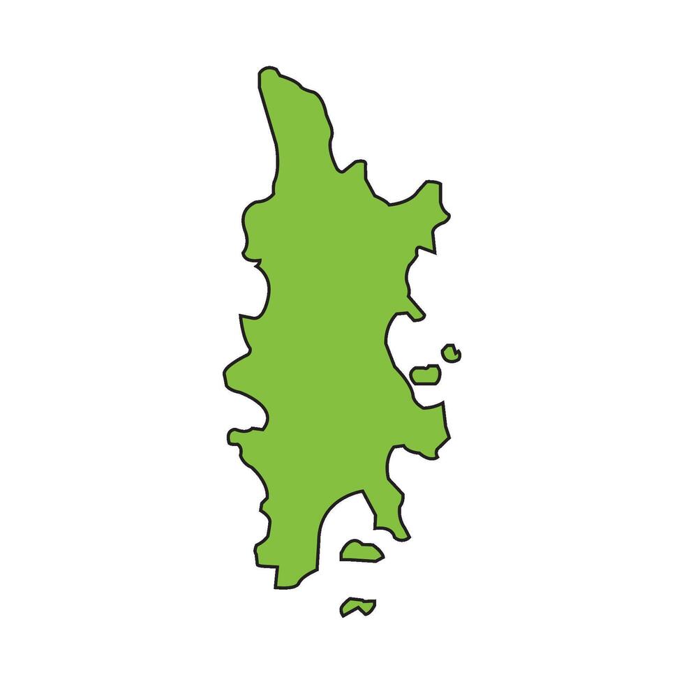 map of phuket island vector