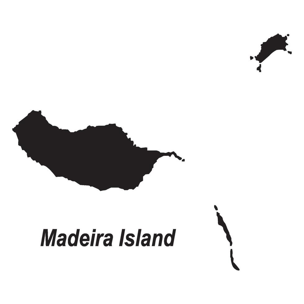 madeira island icon map vector