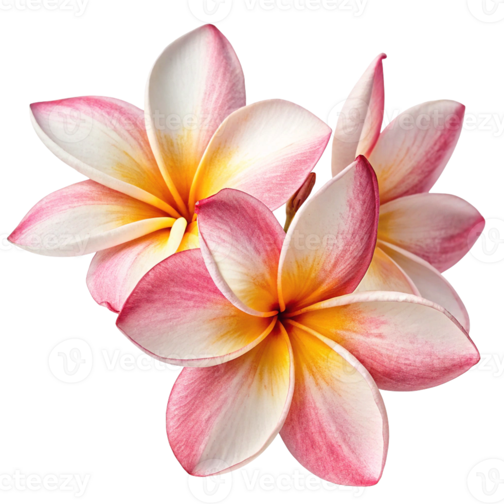 Frangipani flower isolated on transparent png