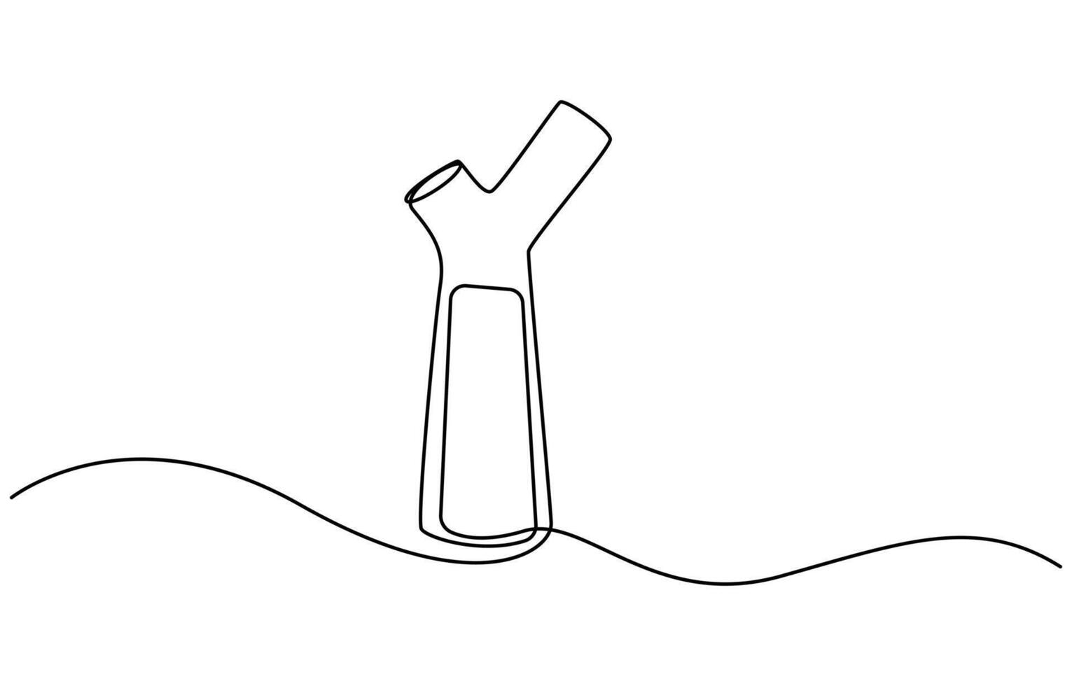 water pipe line draw vector