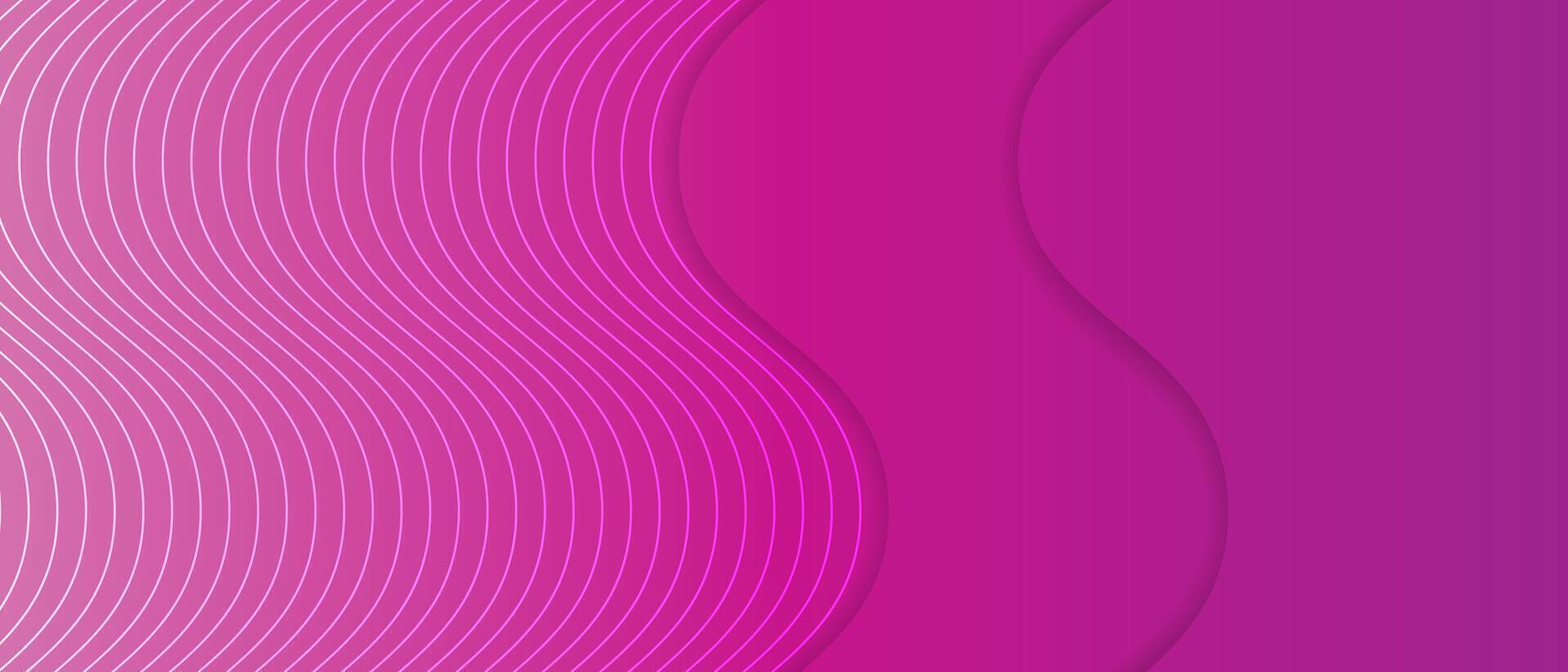 abstract wave illustration flowing wave purple pink background vector