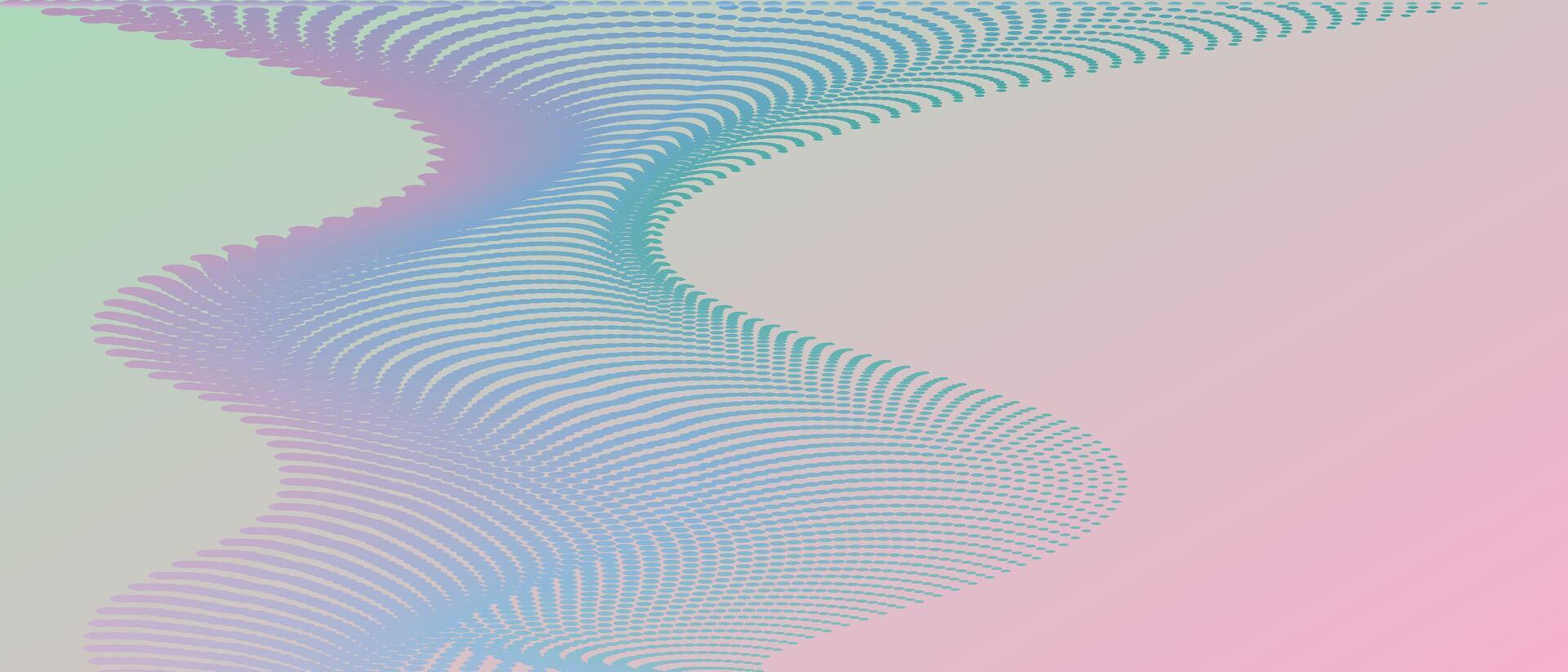 mesmerizing abstract wave illustration featuring flowing dotted lines vector
