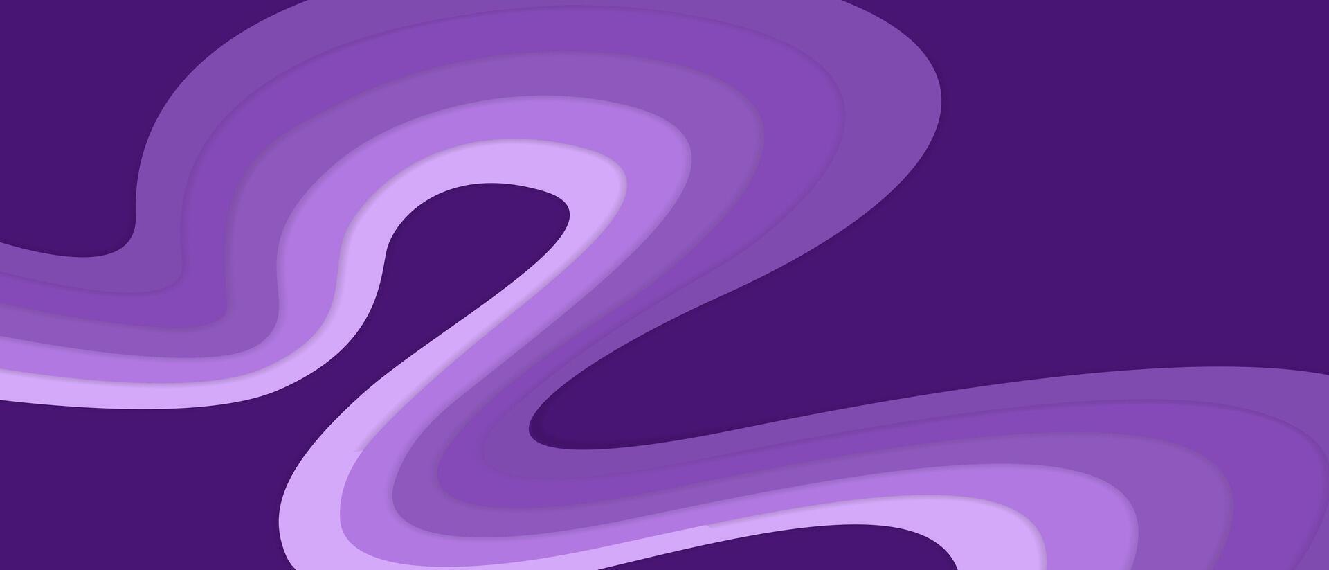 Abstract calming and elegant illustration with smooth and soft purple waves vector