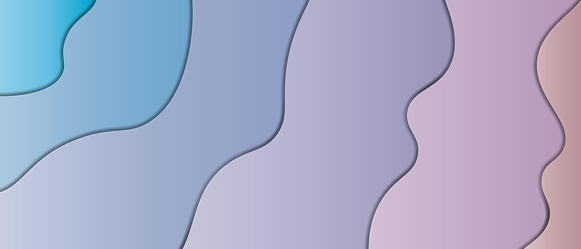 visual waves with unique and subtle pastel color composition, serenity and sophistication vector