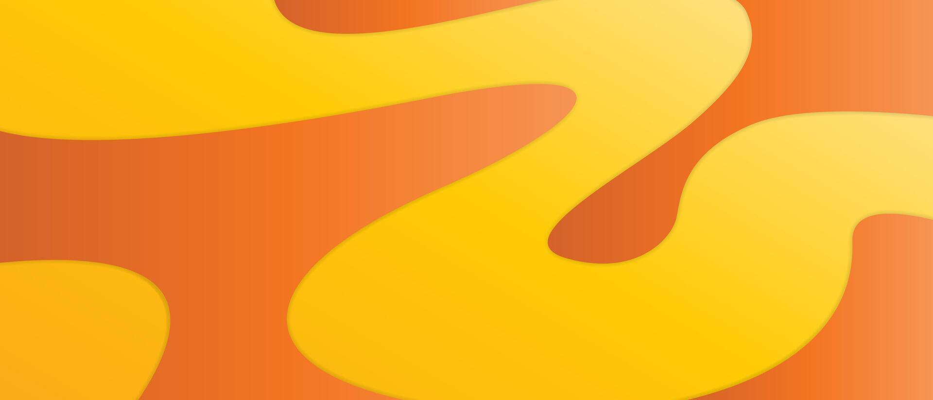 abstract bright energetic yellow wave illustration vector