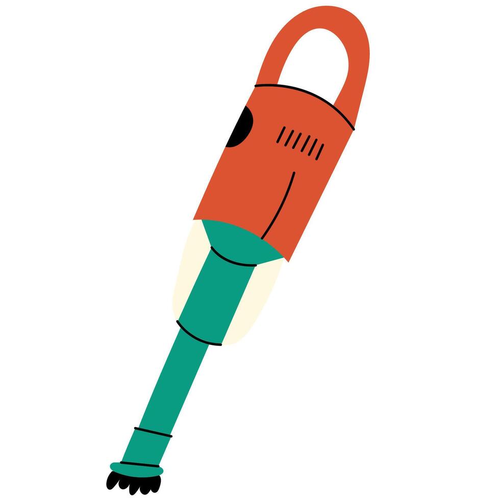 Handheld vacuum cleaner. Compact and portable cleaning devices.Vacuum cleaner for home and professional cleaning. vector
