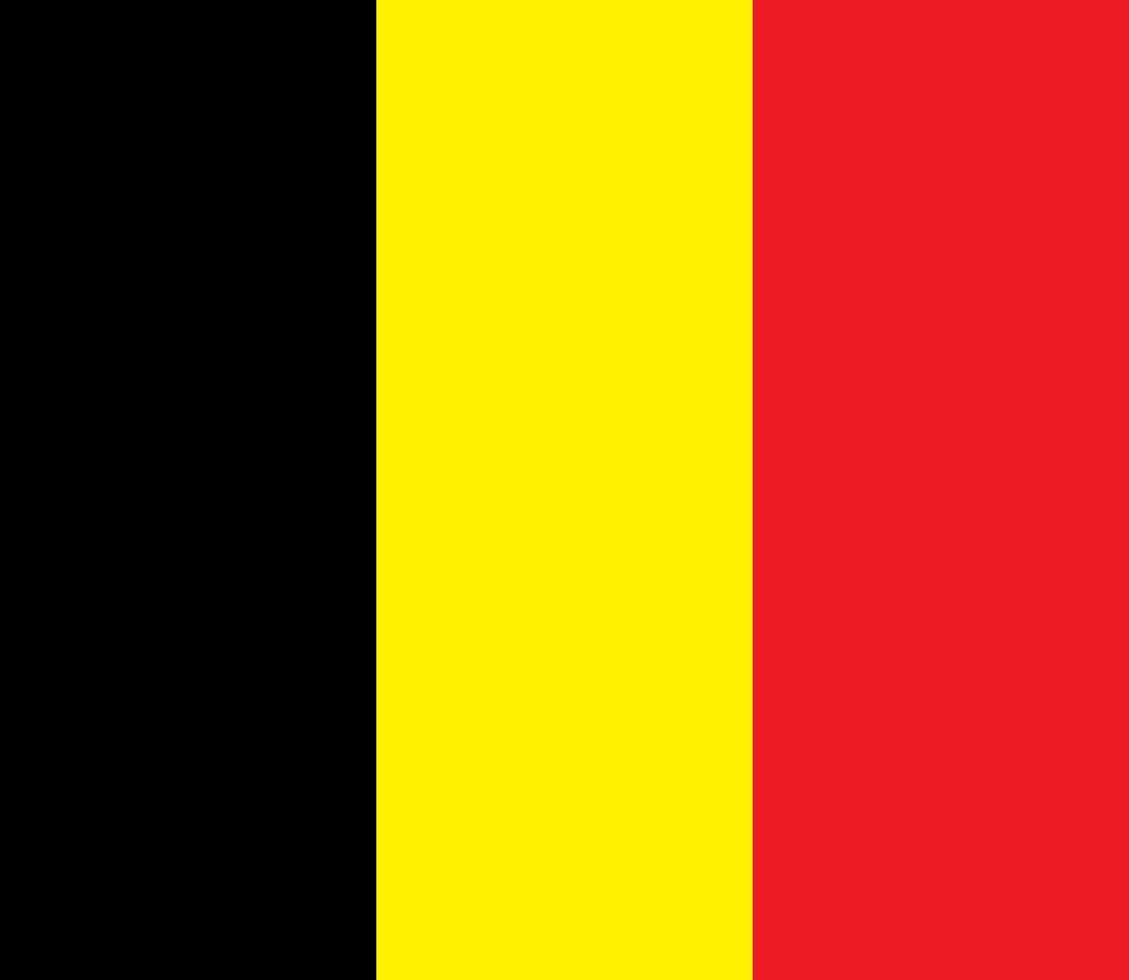Belgia flag design illustration vector