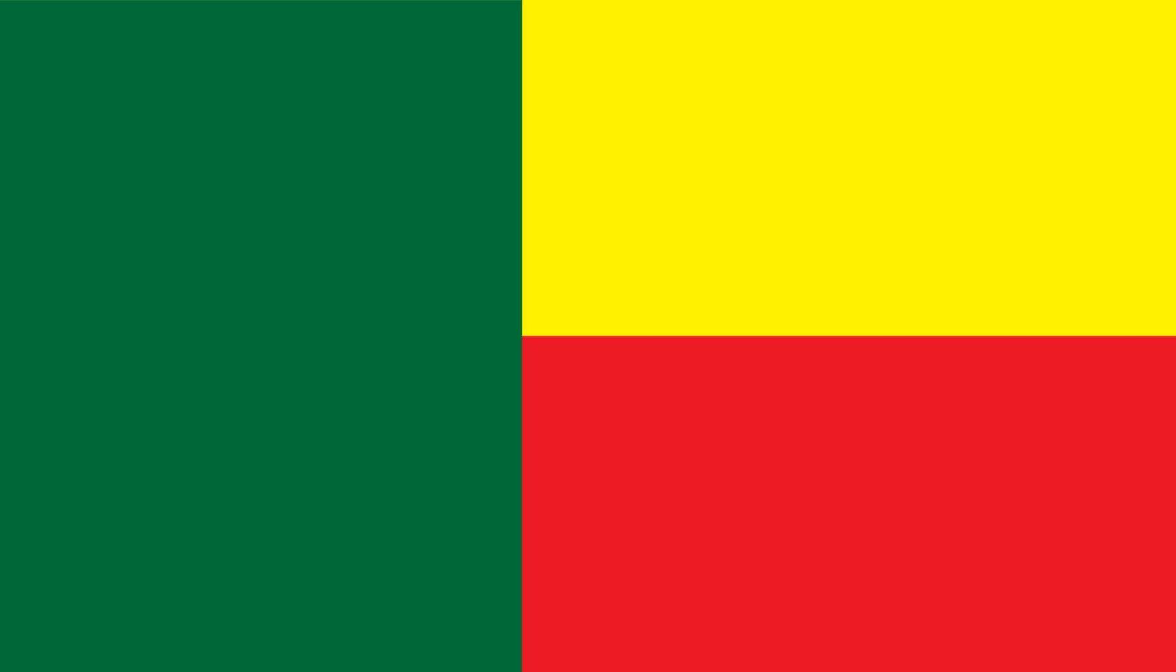 Benin flag design illustration vector