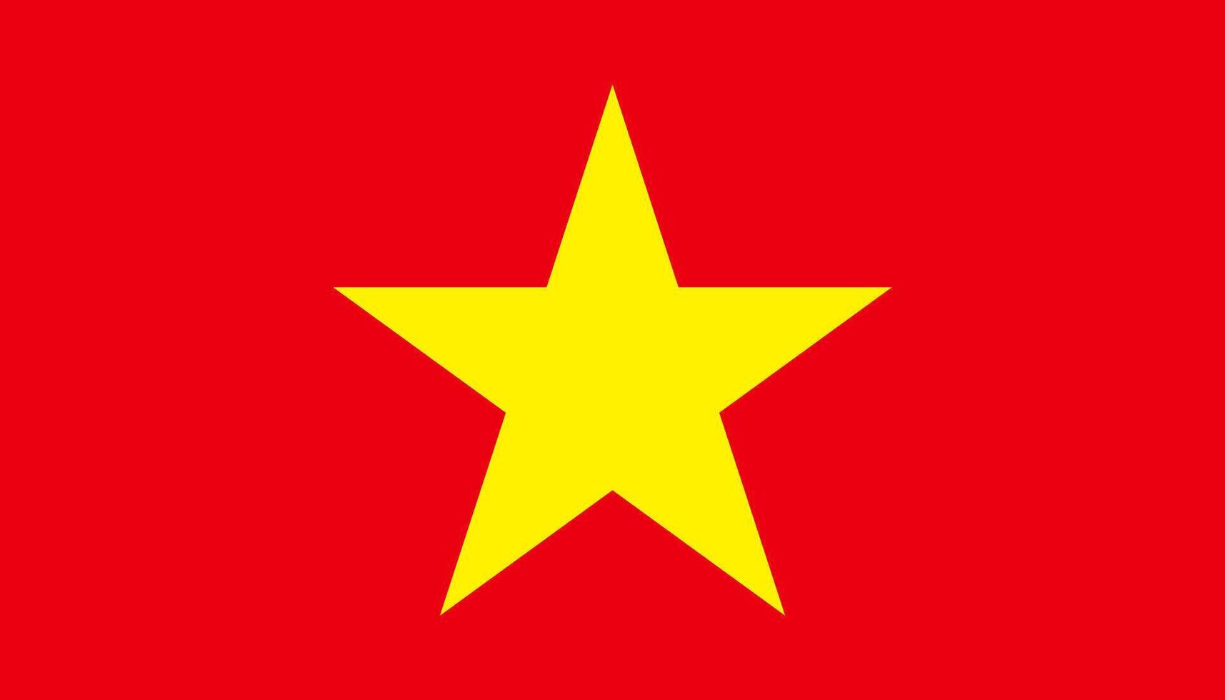 Vietnam flag design illustration vector