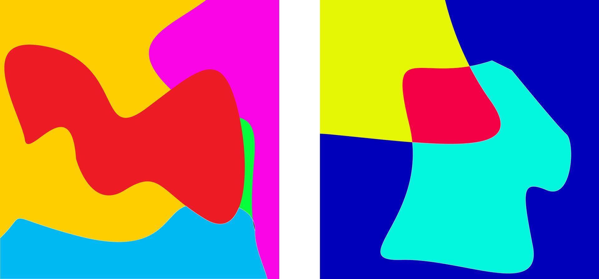 Colorful liquid and fluid background for summer collection vector