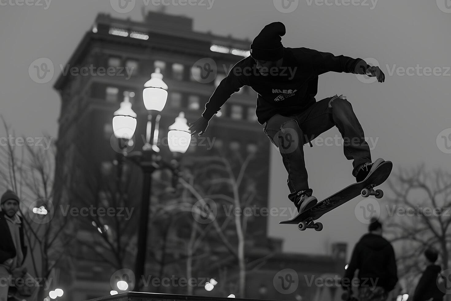A man on a skateboard photo
