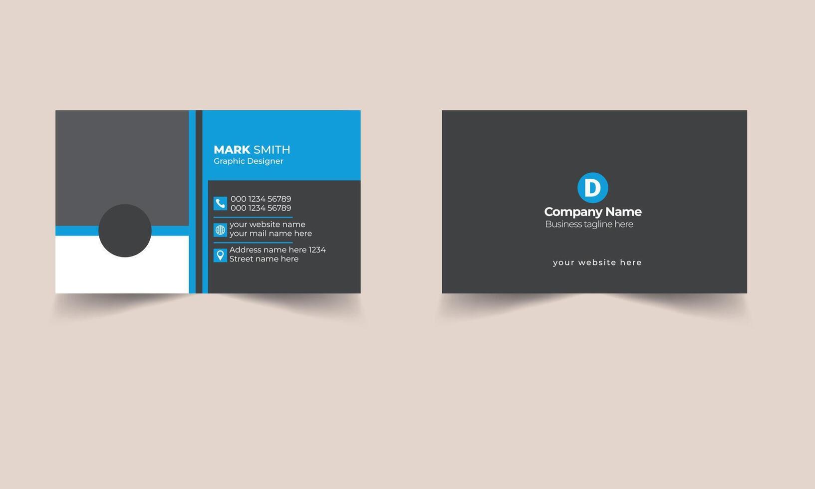Clean Business Card Template vector