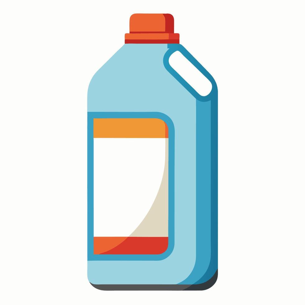 Isolated Bleach Bottle on White Background vector