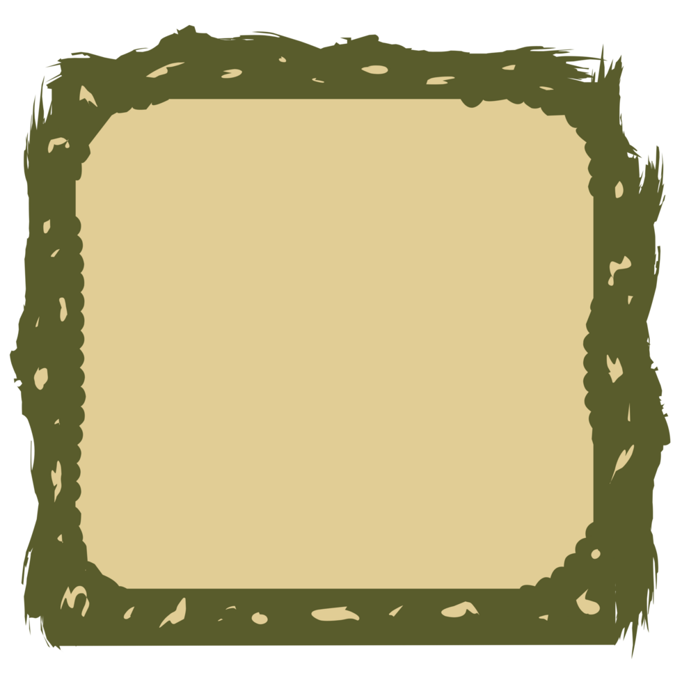 An earthy, textured frame enhancing any artwork perfect for home decor or gallery displays. Decorative Rustic Frame. png
